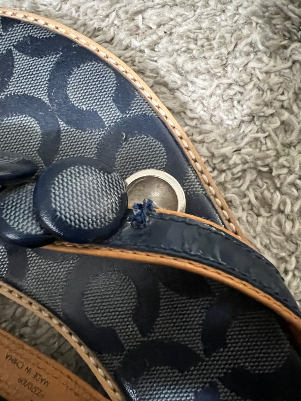 Blue Coach Sandals - Picture 5 of 5
